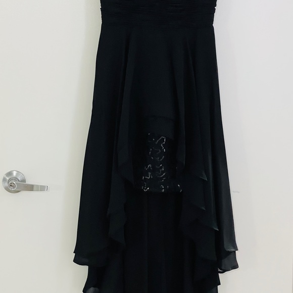 Spectacular cocktail hi-low black dress - Picture 7 of 7